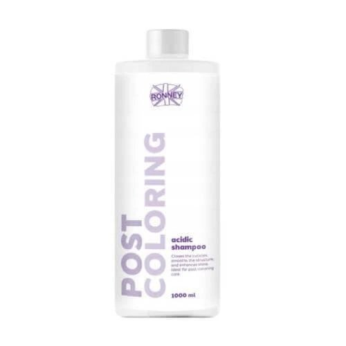 Ronney Post Coloring Șampon acidifiant pentru păr vopsit, 1000 ml
