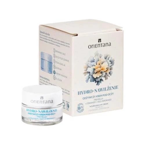 Orientana Hydro-Moisturising Nourishing Eye Cream Tremella Ceramides Avocado Oil, 15 ml