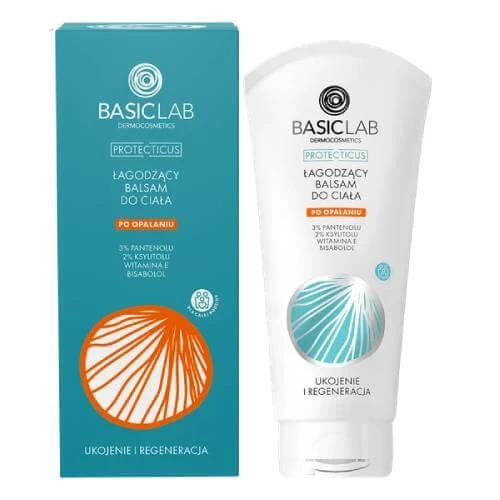 BASICLAB Loțiune de corp calmantă după plajă, 100 ml