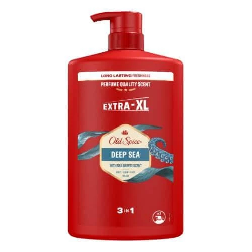 Gel de duș și șampon Old Spice Deep Sea pentru bărbați, 1000 ml