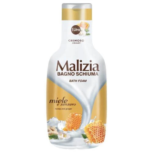 Malizia Loțiune de baie cu miere și ghimbir, 1000ml