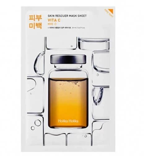 Holika Holika Skin Rescuer Mask Sheet Vita C Brightening Mask cu vitamina C
