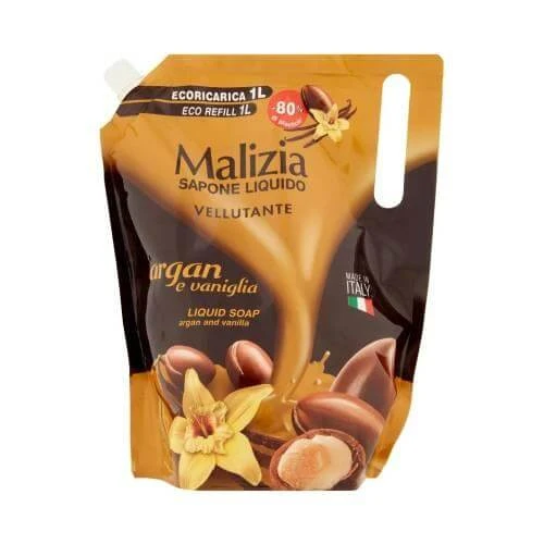 Săpun lichid Malizia Argan și vanilie, 1000 ml