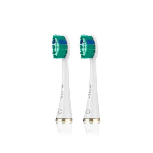 SEYSSO Gold White sfaturi periuță de dinți sonic - albire, 2pcs