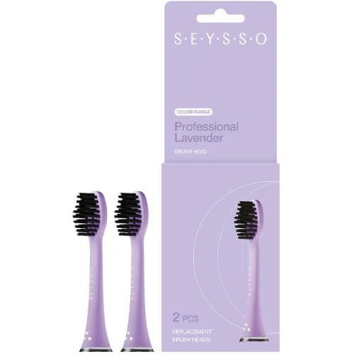 Seysso Color Professional Lavender Sfaturi de înlocuire pentru periuța de dinți sonică, 2pcs
