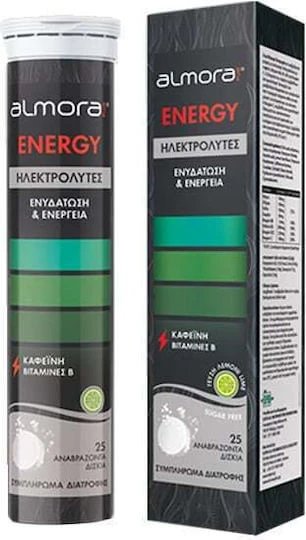 almora PLUS® ENERGY Electroliți pentru Energie & Hidratarea Organismului Lămâie 25 file de ef