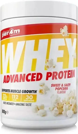 Per4m Whey Advanced Proteină Din Zer cu Aromă Sweet Salty Popcorn 900gr