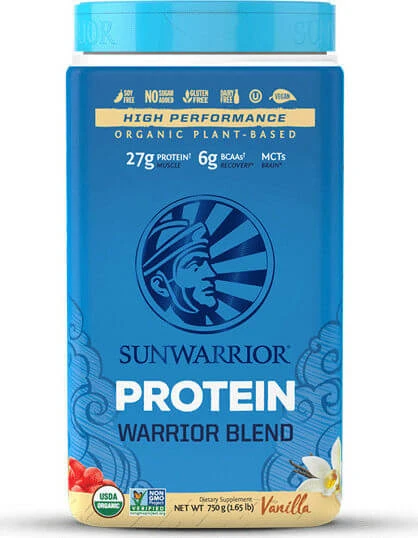 Sunwarrior Warrior Blend Organic Fără Gluten & Lactoză cu Aromă Vanilie 750gr