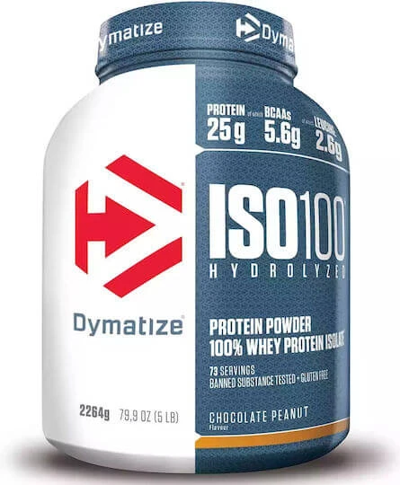 Dymatize ISO 100 Hydrolyzed Proteină Din Zer Fără gluten cu Aromă Chocolate Peanut 2.264kg