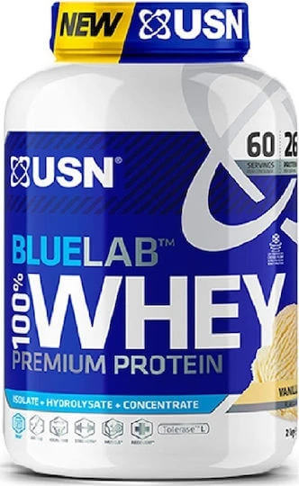 USN BlueLab 100% Whey Premium Proteină Din Zer cu Aromă Vanilie 2kg