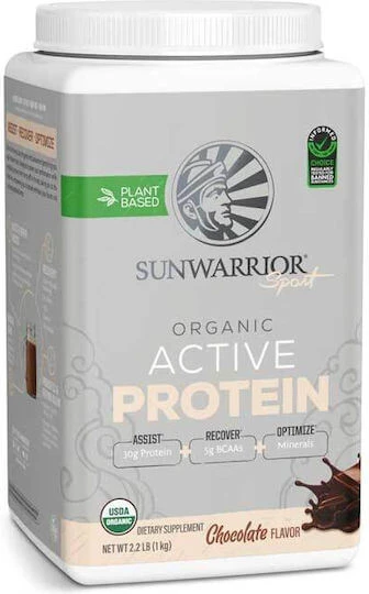 Sunwarrior Active Protein Fara lactoza cu Aromă Ciocolata 1kg