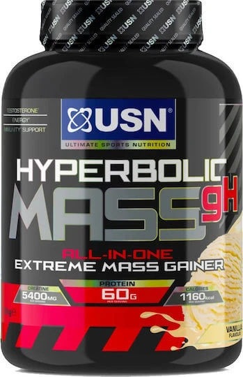 USN Hyperbolic Mass gH cu Creatină & Aromă Vanilie 2kg