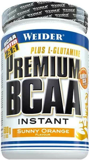 Weider Premium BCAA Instant plus Glutamine 500gr Portocală însorită