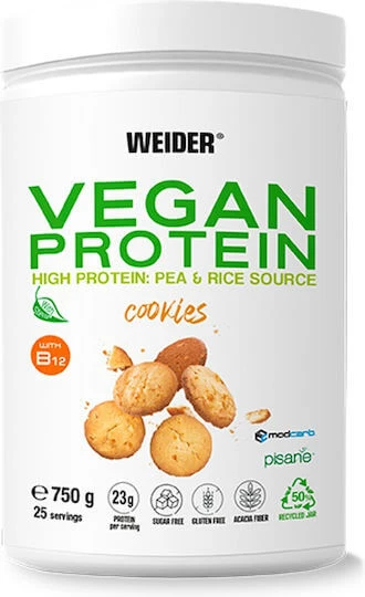 Weider Vegan Protein Fara lactoza cu Aromă Cookies 750gr