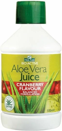 Optima Naturals Aloe Vera Juice 500ml Merișor