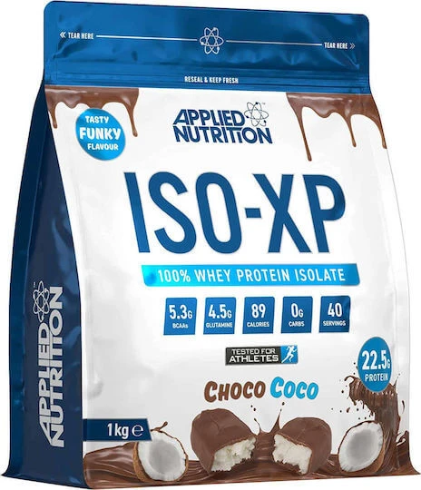 Applied Nutrition ISO-XP Proteină Din Zer Fără gluten cu Aromă Ciocolată cu nucă de cocos 1kg