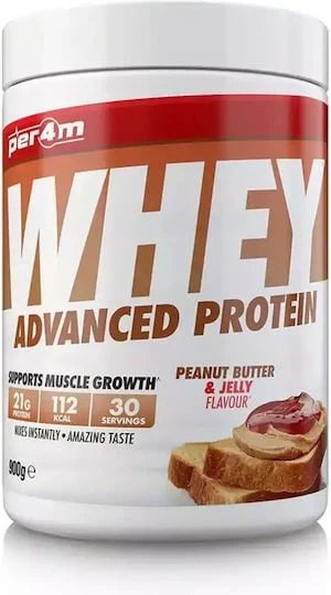 Per4m Whey Advanced Proteină Din Zer cu Aromă Peanut Butter & Jelly 900gr