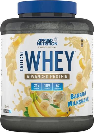 Applied Nutrition Critical Whey Proteină Din Zer Fără gluten cu Aromă Banana Milkshake 2kg