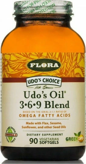 Flora Omega 3-6-9 Flax Seed Oil 90 softgels Unflavoured