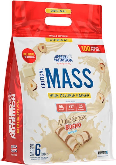 Applied Nutrition Critical Mass Original cu Creatină & Aromă White Chocolate Bueno 6kg