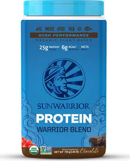 Sunwarrior Warrior Blend Organic Fără Gluten & Lactoză cu Aromă Ciocolata 750gr