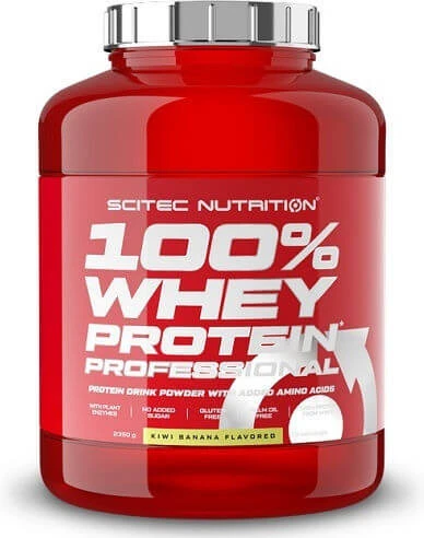 Scitec Nutrition 100% Whey Professional Proteină Din Zer Fără gluten cu Aromă Kiwi Banana 2.35kg