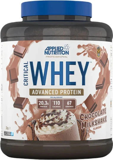 Applied Nutrition Critical Whey Proteină Din Zer Fără gluten cu Aromă Milkshake de ciocolată 2kg