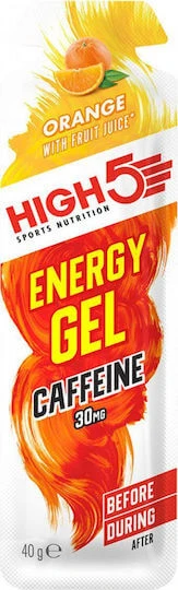 High5 Energy Gel Caffeine Portocaliu 40gr