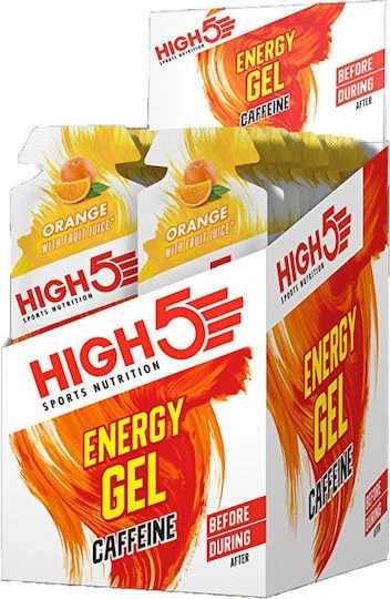 High5 Energy Gel Caffeine Portocaliu 20x2gr