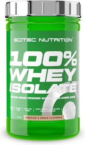 Scitec Nutrition 100% Whey Isolate Proteină Din Zer Fără gluten cu Aromă Fursecuri și cremă 700gr