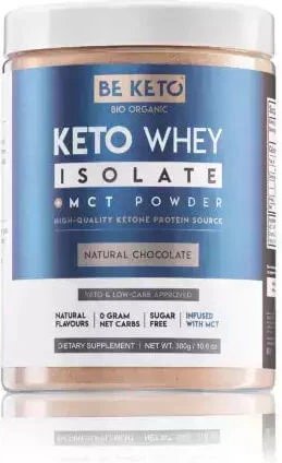 BeKeto Keto Whey Isolate + MCT Proteină Din Zer cu Aromă Ciocolată naturală 300gr