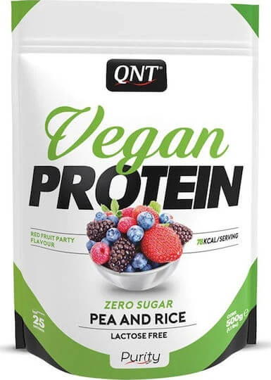 QNT Vegan Protein Fără Gluten & Lactoză cu Aromă Fructe roșii 500gr