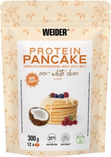 Weider Protein Pancake cu Aromă Coconut & White Chocolate 300gr