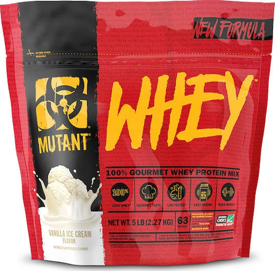Mutant Gourmet Whey Protein Mix Proteină Din Zer cu Aromă Înghețată de vanilie 2.27kg