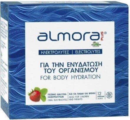 almora PLUS® Electroliți pentru hidratarea organismului Căpșună 12 pliculețe