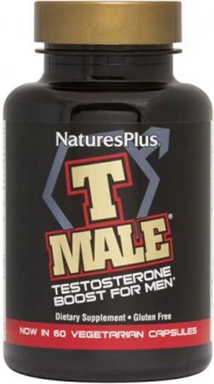 Nature's Plus T-Μale pentru bărbați pentru creșterea testosteronului endogen 60 capace