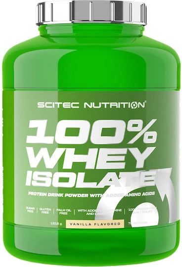 Scitec Nutrition 100% Whey Isolate Drink Powder with Added Amino Acids Proteină Din Zer Fără gluten cu Aromă Vanilie 1.816kg