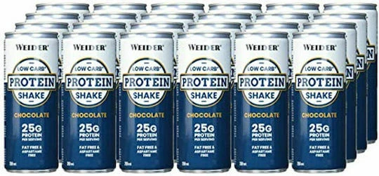 Weider Low Carb Shake cu Aromă Ciocolata 12x250ml