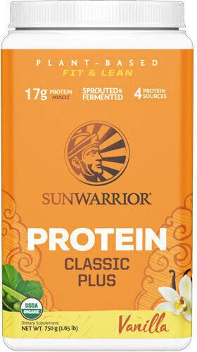 Sunwarrior Classic Plus Organic Fără Gluten & Lactoză cu Aromă Vanilie 750gr
