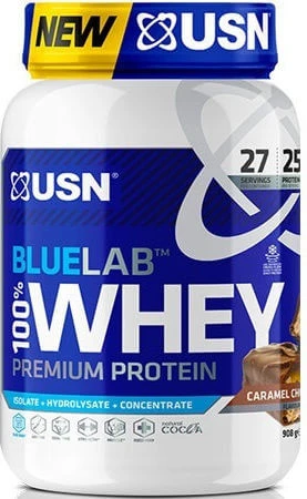 USN BlueLab 100% Whey Premium Proteină Din Zer cu Aromă Ciocolată cu caramel 2kg