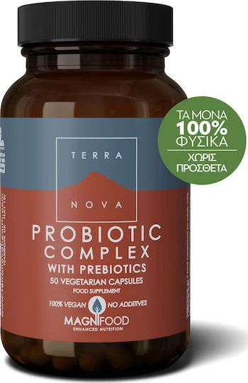 TerraNova Probiotic Complex with Prebiotics Probiotice 100 capsule veget