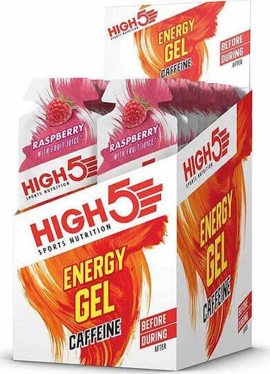High5 Energy Gel Caffeine Zmeură 20x2gr