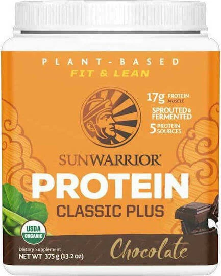 Sunwarrior Classic Plus Organic Fără Gluten & Lactoză cu Aromă Ciocolata 375gr