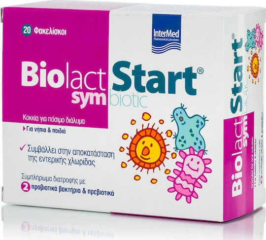 InterMed Biolact Start Symbiotic Probiotice pentru Copii și Bebeluși 20 pliculețe