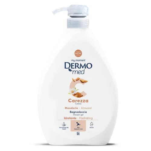 Dermomed Carezza Gel de duș cu migdale, 1000 ml