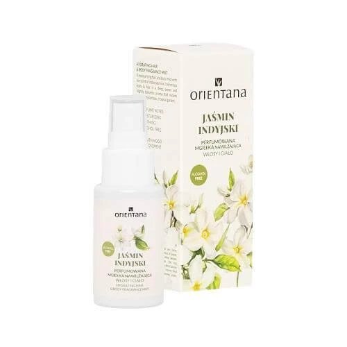 Orientana Indian Jasmine Ceață parfumată hidratantă pentru corp și păr, 50 ml