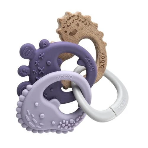 B.BOX Teether trio peony