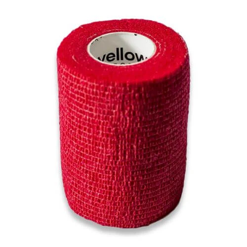 YellowBAND Bandaj adeziv 7.5cm x 4.5m roșu