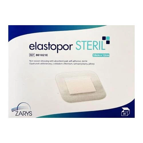 ELASTOPOR STERIL pansament adeziv steril nețesut cu tampon absorbant 10x12cm, 30 buc