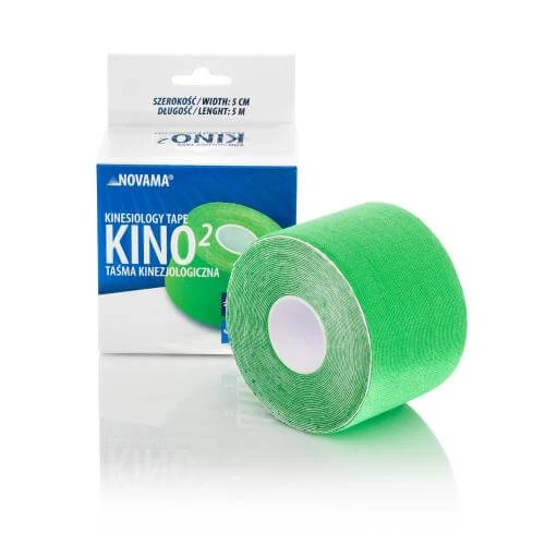 NOVAMA KINO 2 Bandă kinesiologică 5cm x 5m verde